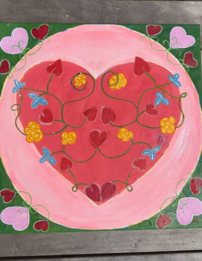 Ranken der Liebe, 60x60, Acryl auf Leinwand, Preis auf Anfrage