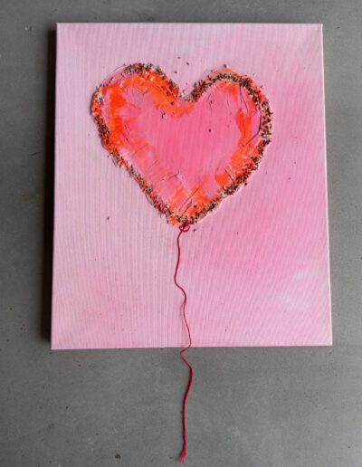 ich liebe dich bis zum Platzen!, 50x60Acryl auf Leinwand, Preis auf Anfrage