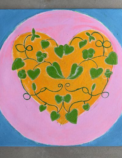 Adam und Eva, 60x60, Acryl auf Leinwand, Preis auf Anfrage