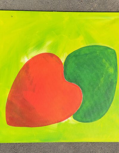 Die Anlehnung, 100x100, Acryl auf Leinwand, Preis auf Anfrage